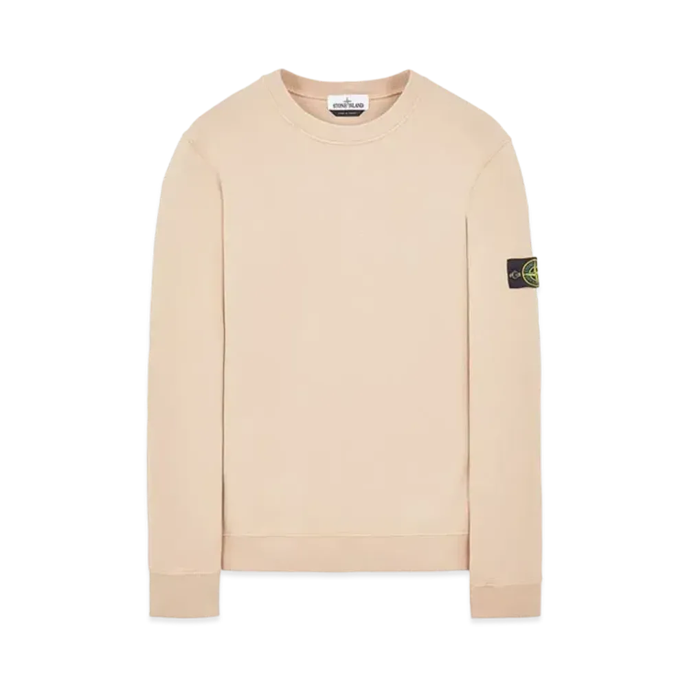 Stone Island 63020 BRUSHED COTTON FLEECE "Pastele Pink"