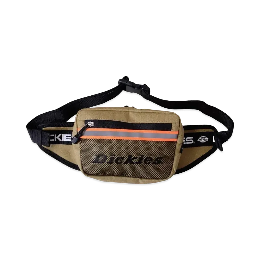 Dickies Refrective Tape Waist Bag "Beige"
