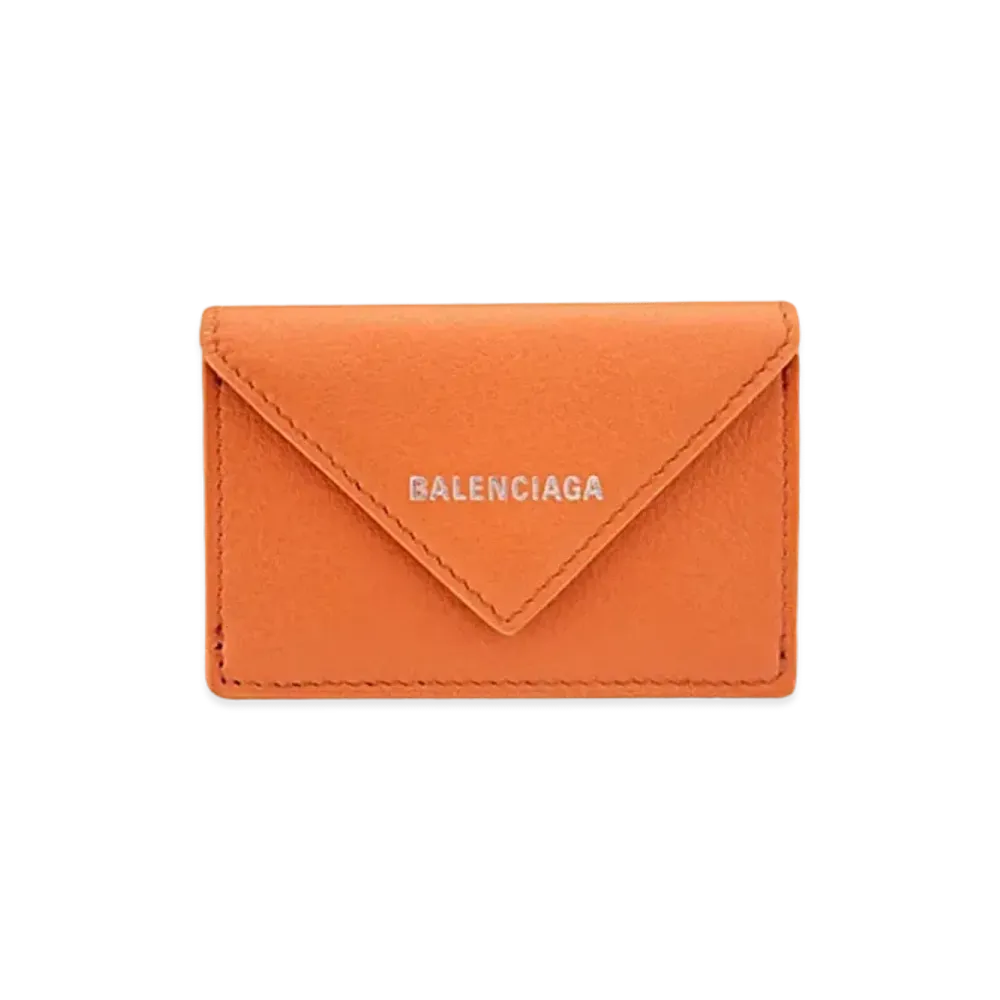 BALENCIAGA Papier Mini Wallet ”Orange”