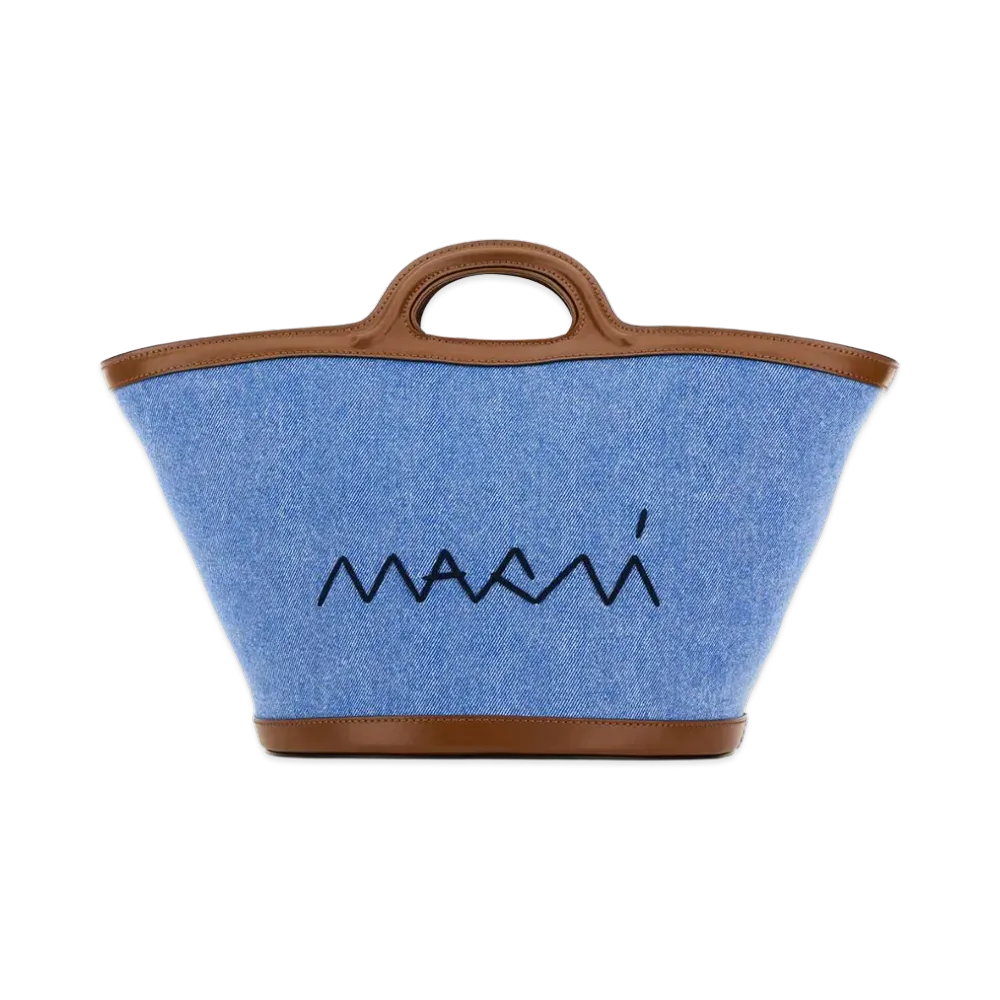 MARNI Women's Denim Bucket Bag "Light Blue"