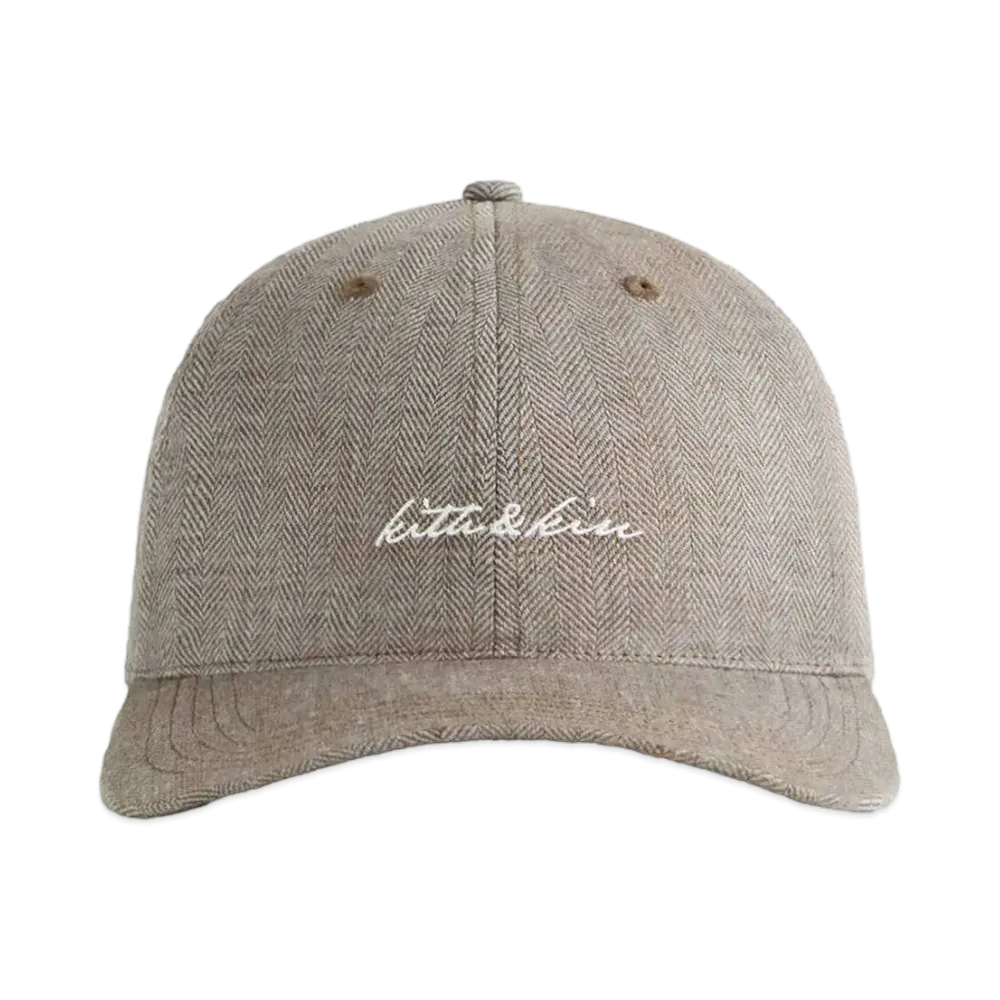 Kith Herringbone Linen Aaron Cap "Kindling"
