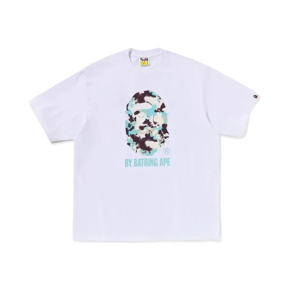 A BATHING APE Map Camo By Bathing Ape Relaxed Fit Tee "White"