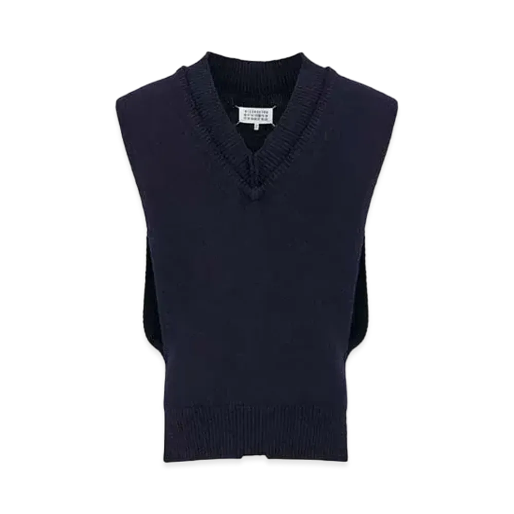 Maison Margiela Decortique V-Neck Tabard "Dark Blue"