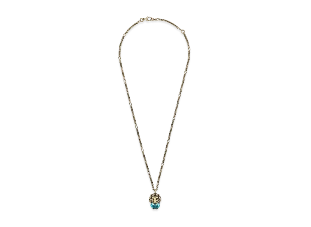 GUCCI Lion Head Necklace "Gold"