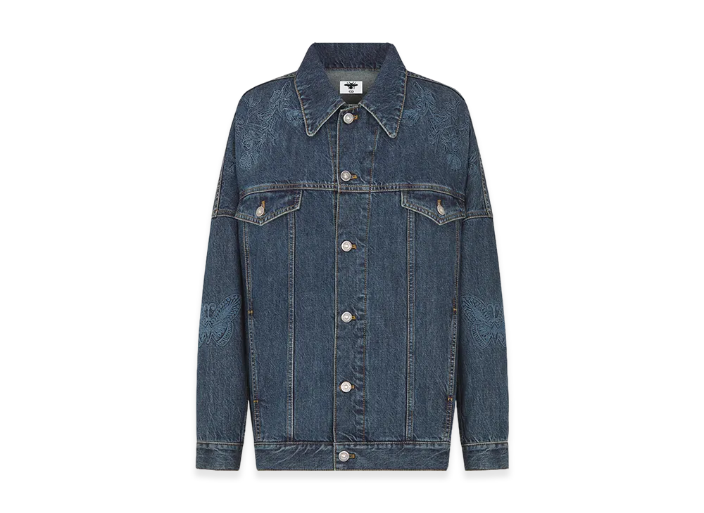 Dior Women's Embroidered Jacket Denim "Blue"