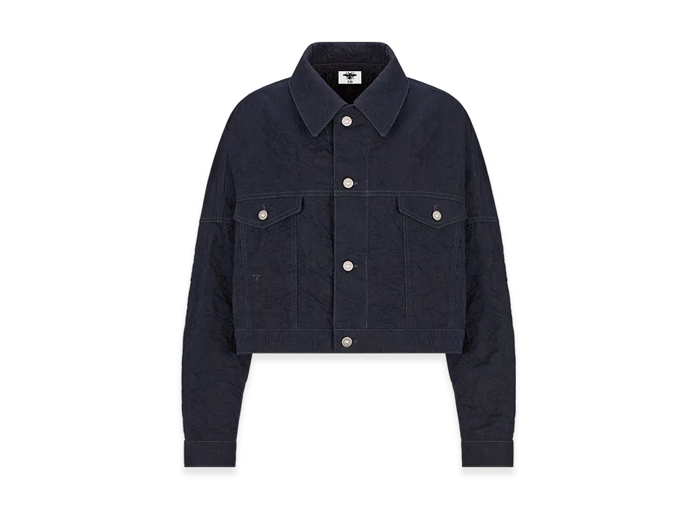 Dior Women's Cropped Jacket Denim "Deep Blue"