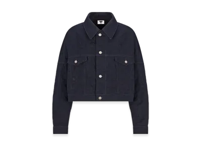 Dior Women's Cropped Jacket Denim "Deep Blue"