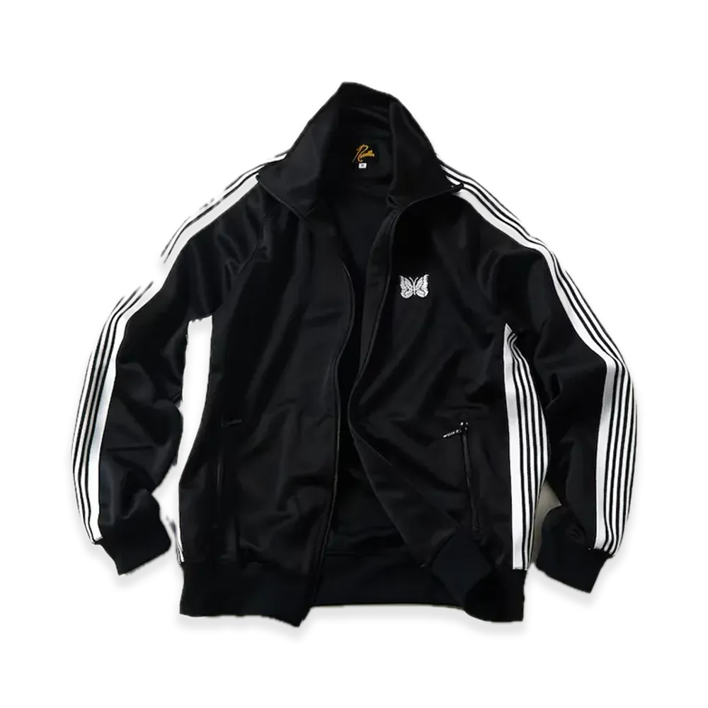 Needles x FREAK'S STORE Exclusive Track Jacket PolySmooth "Black/White"