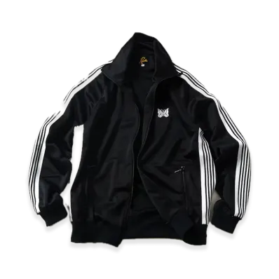 Needles x FREAK'S STORE Exclusive Track Jacket PolySmooth "Black/White"