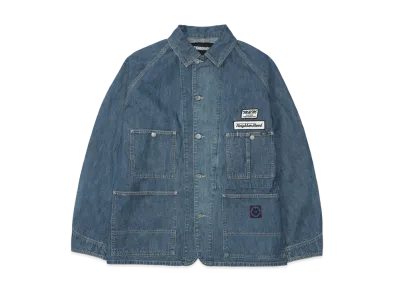 NEIGHBORHOOD x M&M . Washed Denim Coverall Jacket "Indigo"