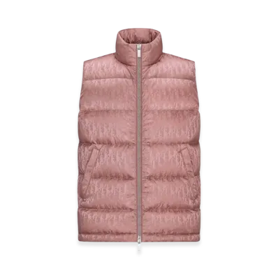 Dior Oblique Sleeveless Down Jacket Technical Jacquard "Pink"