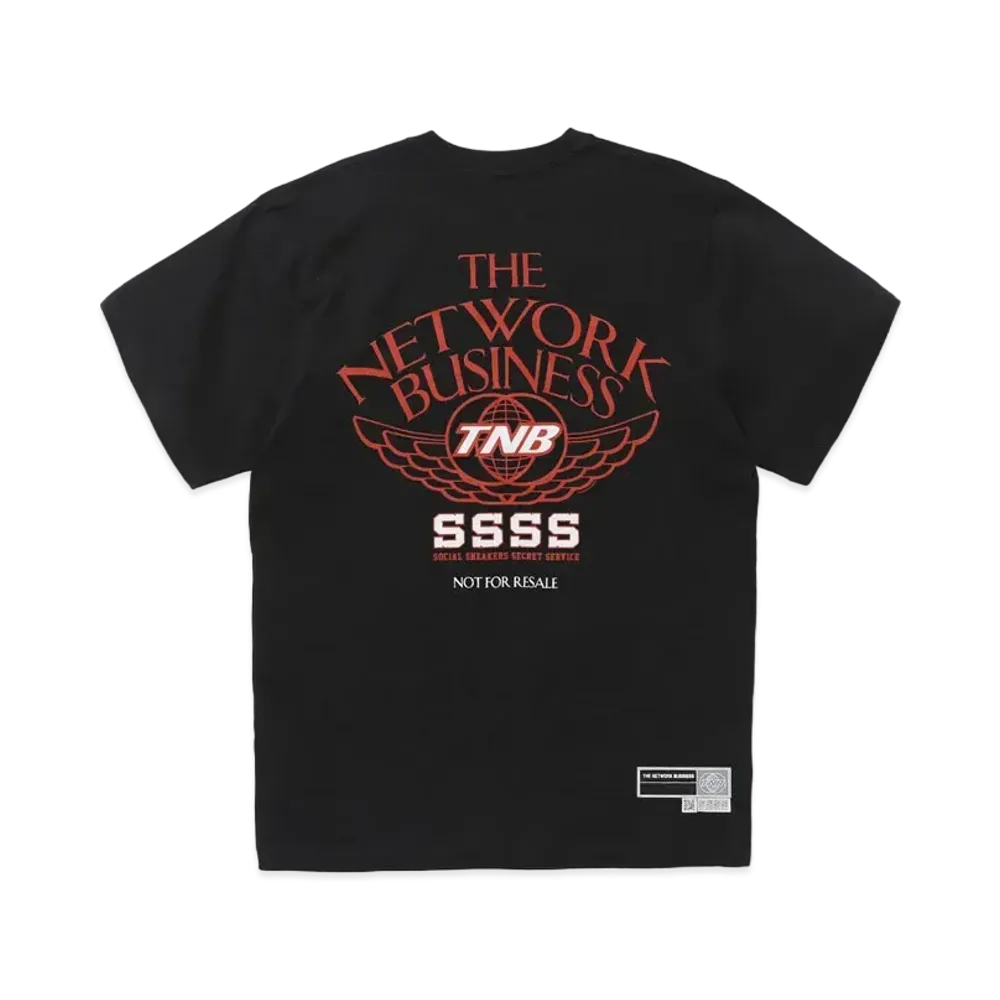 THE NETWORK BUSINESS WING TEE "Black × Orange" TNBC026-0029