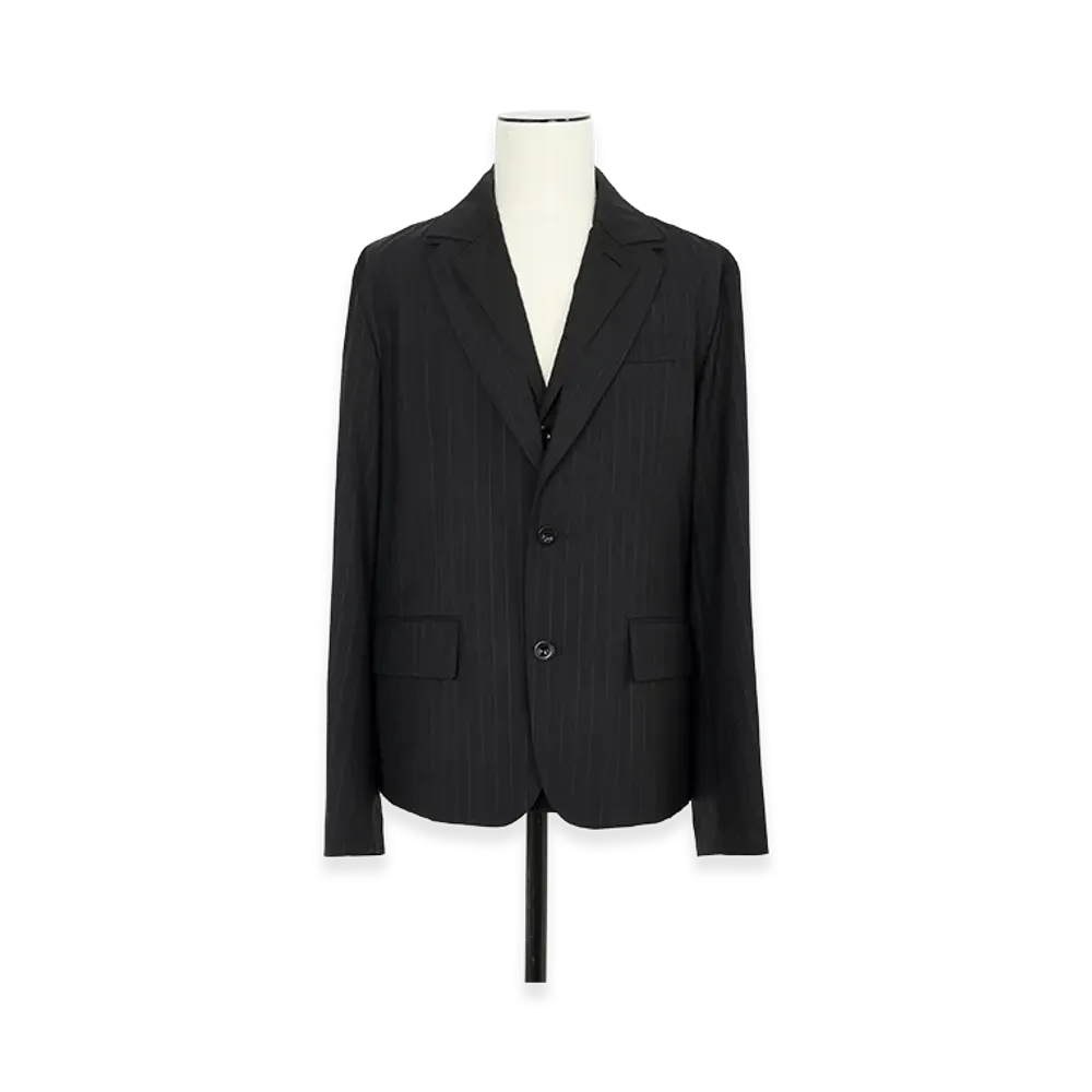sacai Chalk Stripe Jacket "Black"