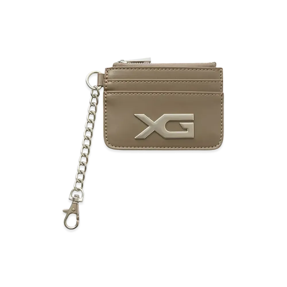 X-Girl Women's Xg Emblem Buckle Faux Leather Card Case "Brown"
