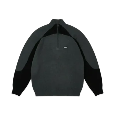 PALACE Trial 1/4 Zip Knit "Black"