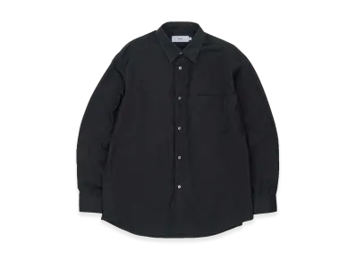 Graphpaper High Count Regular Collar Round Cut Oversized Shirt "Black"
