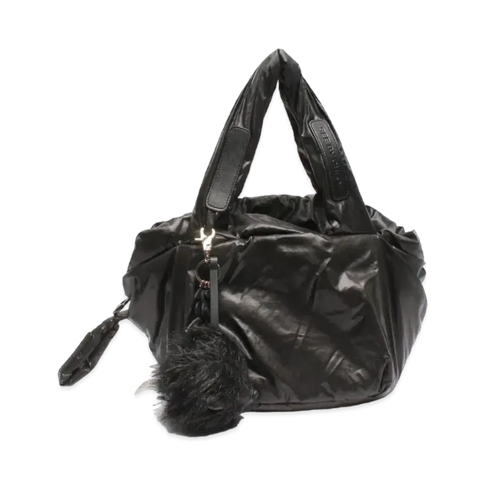Chloe See By Chloe Nylon Handle Bag "Black"