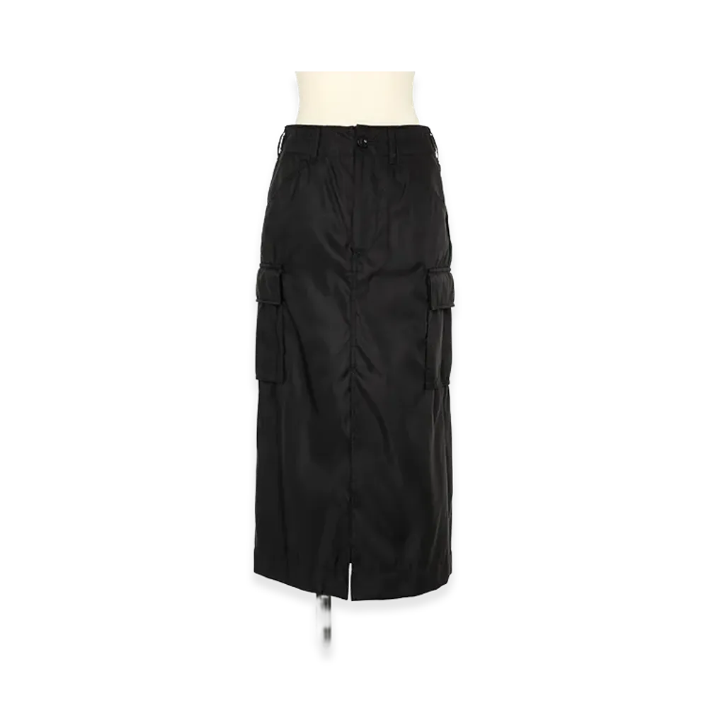 sacai Women's Nylon Twill Skirt "Black"