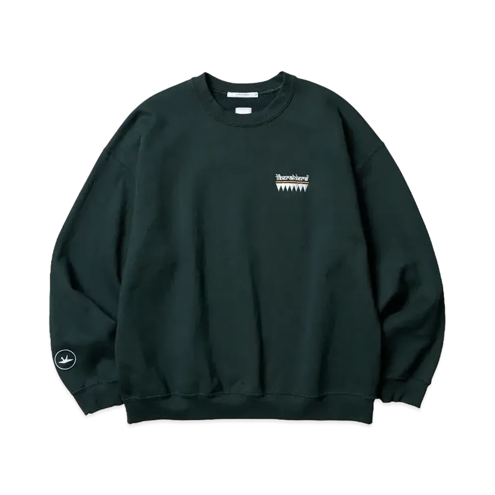 Liberaiders TRIBAL EMBROIDERY CREWNECK "GREEN"