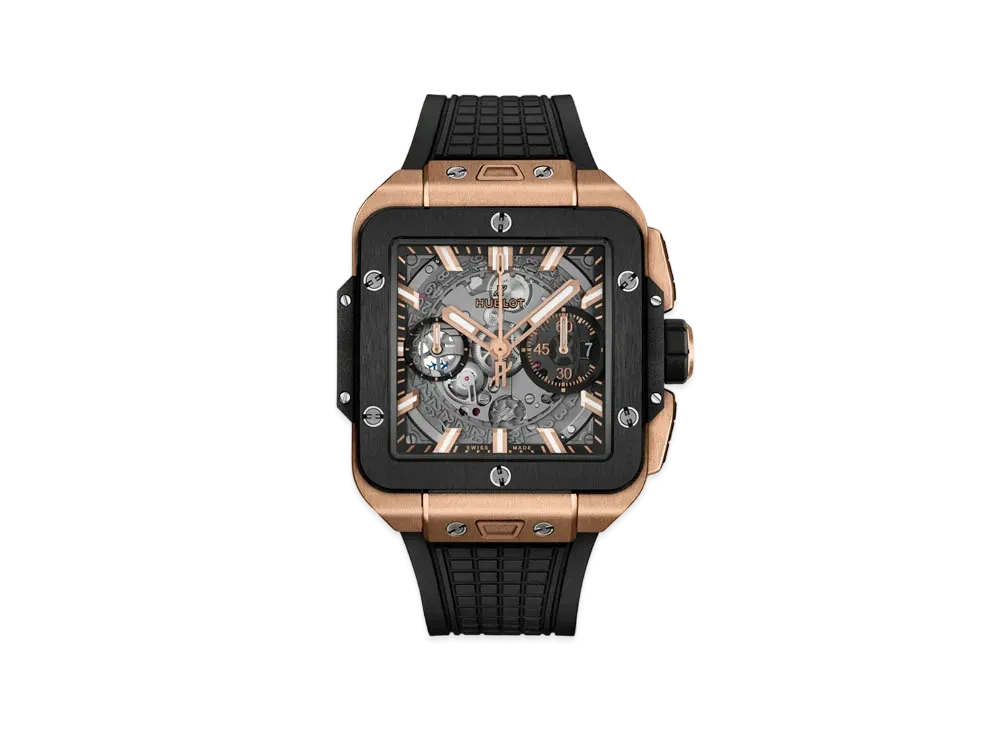 HUBLOT Square Bang Unico King Gold Ceramic 42mm