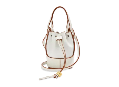 LOEWE Nano Balloon Bag In Nappa And Calfskin "Soft White"
