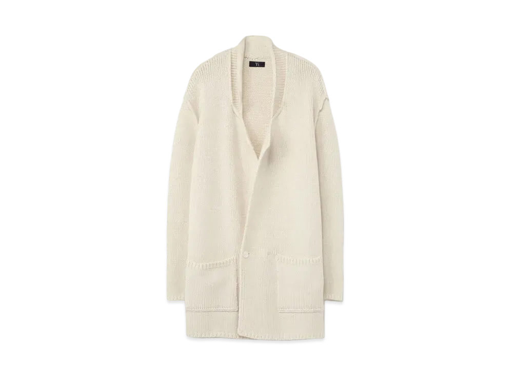 Yohji Yamamoto Y's EXTRA FINE WOOL ACLYRIC KNIT JACKET "Black"