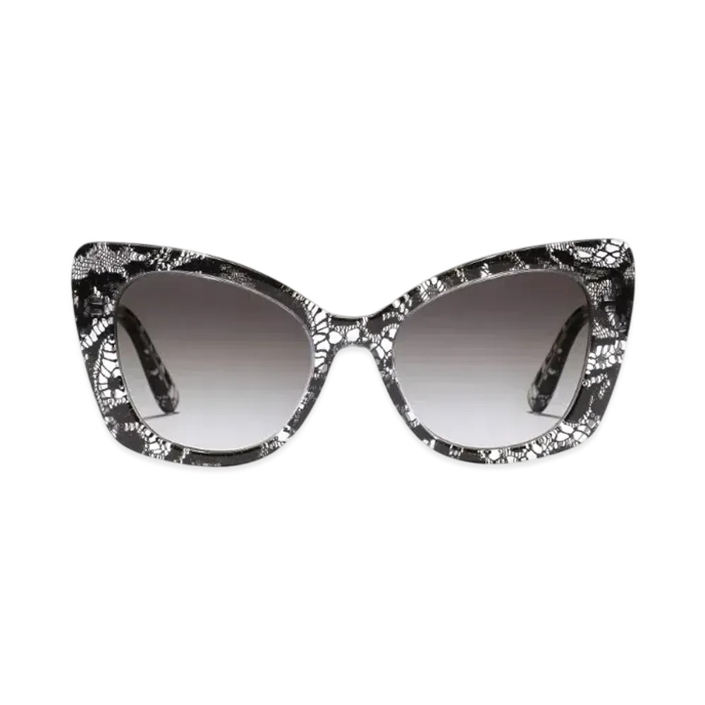 DOLCE&GABBANA DG Crossed Sunglasses "Black"