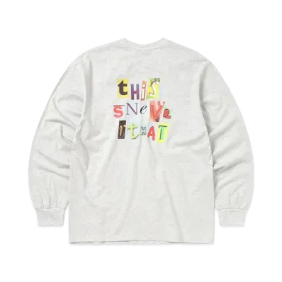 thisisneverthat Cutout Letters L/S Tee "Oatmeal"