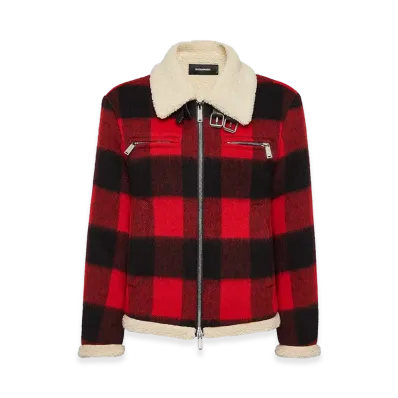 DSQUARED2 Nightmare Aviator Jacket "Red/Black"