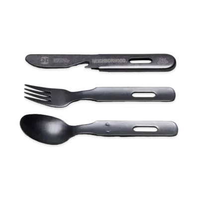 NEIGHBORHOOD NH . ODE / S-CUTLERY SET "Black"