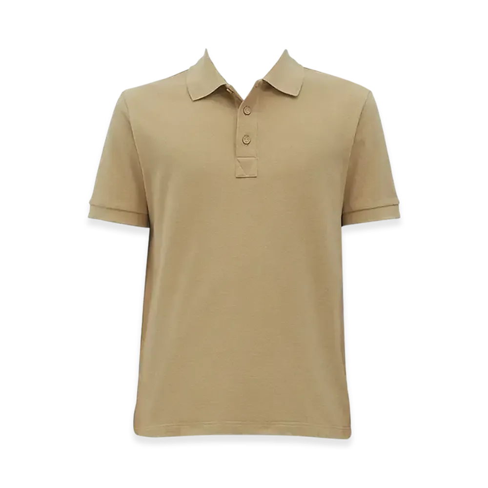 Bottega Veneta Cotton Piquet Jersey Polo Shirt "Sesame"