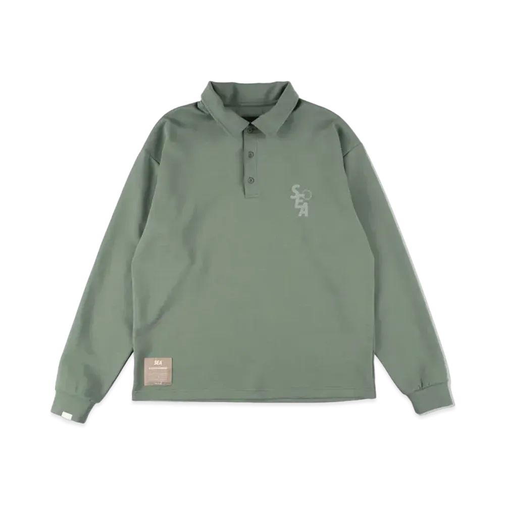 WIND AND SEA S_E_A Tactical L/S Polo "Olive"