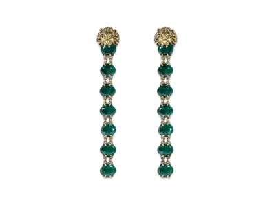 GUCCI Crystal Lion Head Earring