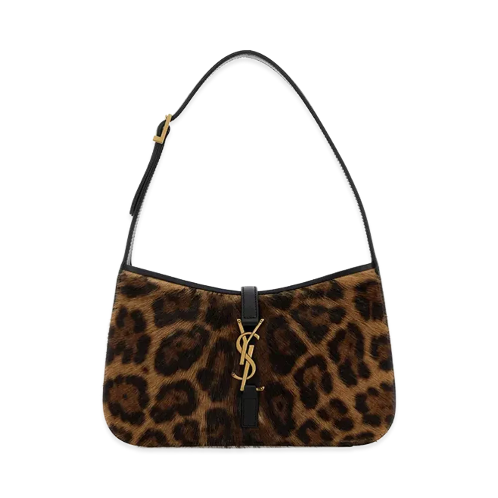 Saint Laurent Women's Printed Calf Hairle 5 A 7 Shoulder Bag "Animal Print"