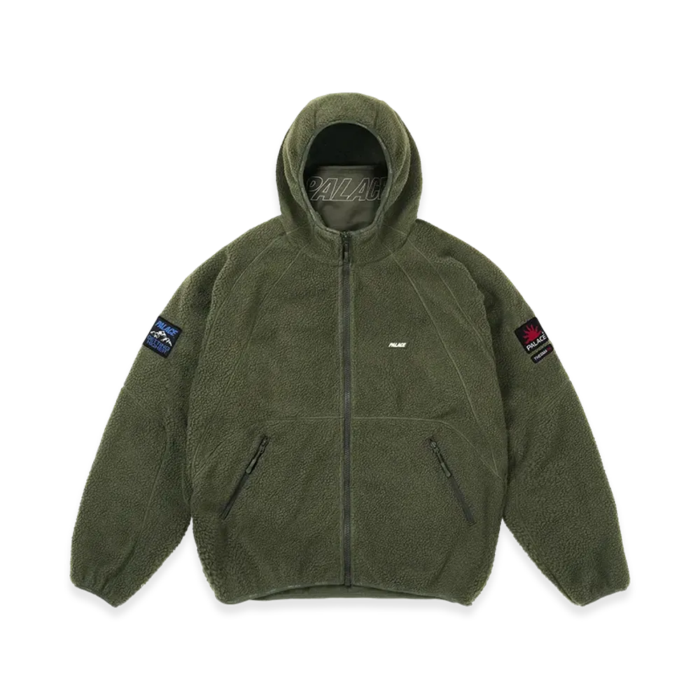 PALACE Getting Higher Therma Fleece Jacket "Deep Green"