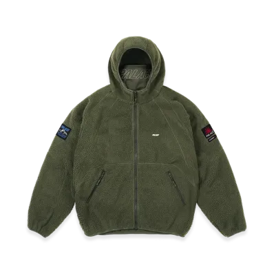 PALACE Getting Higher Therma Fleece Jacket "Deep Green"