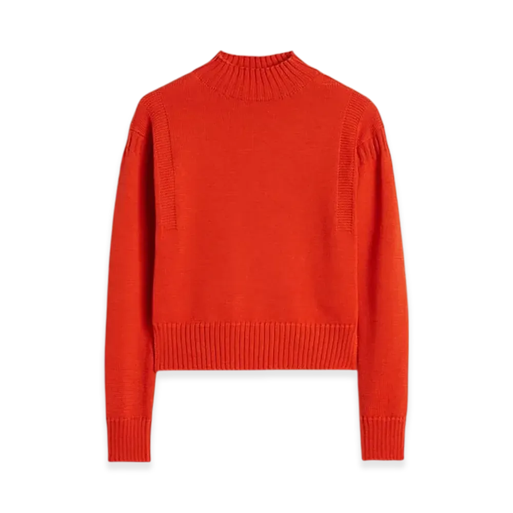 Jil Sander Wool Mock-Neck Sweater "Poppy"
