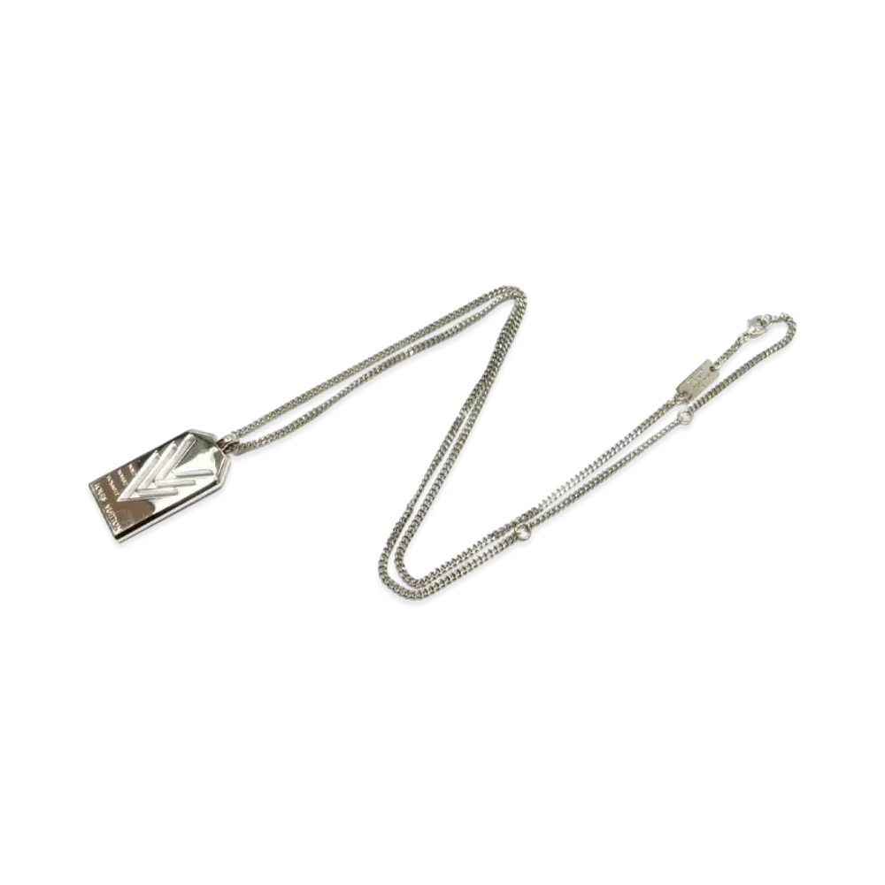 Louis Vuitton Triple V Necklace VVV "Silver"