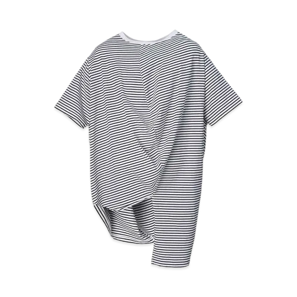 ANREALAGE Ball Border Tee "White/Navy"