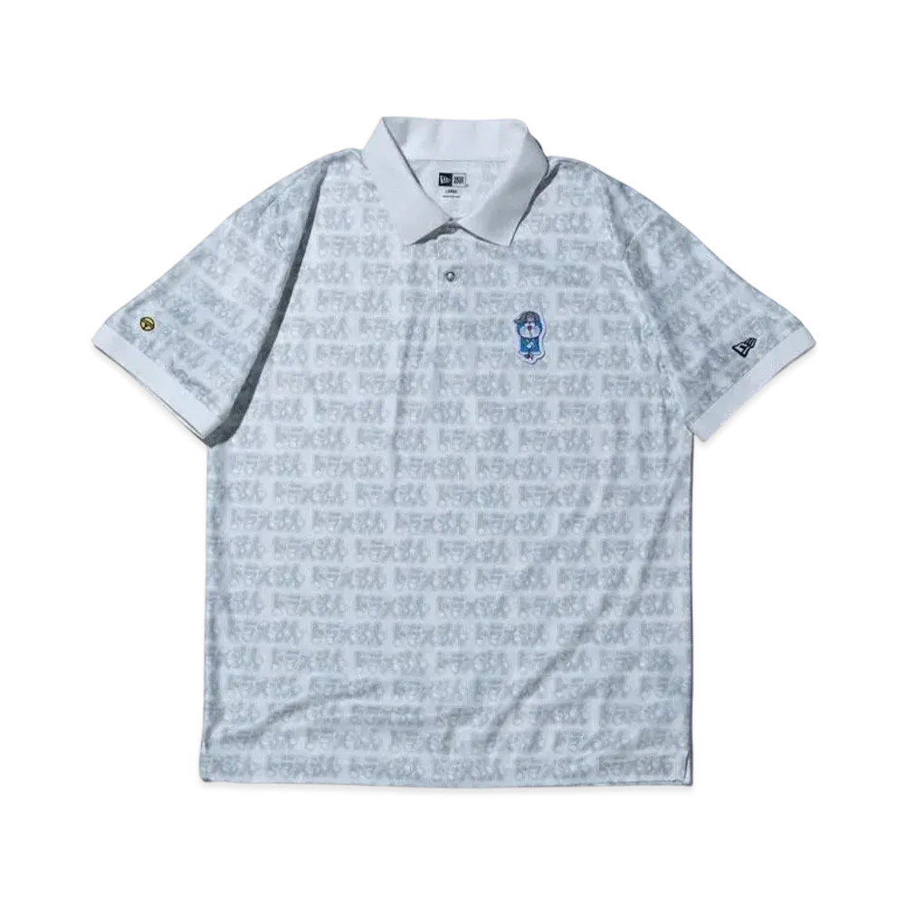 NEW ERA Golf x Doraemon Short Sleeve Polo Shirt Pattern "White"