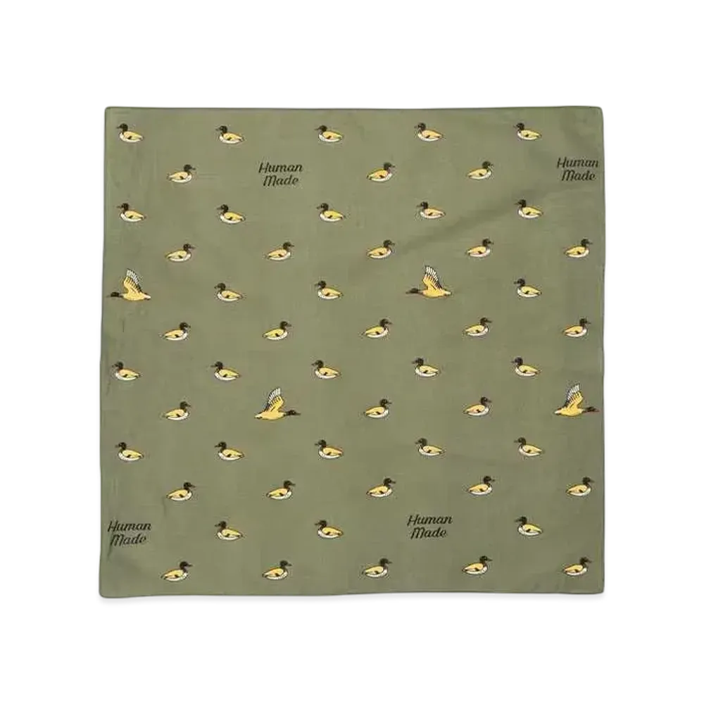 HUMAN MADE Big Bandana #1 "Olive Drab"