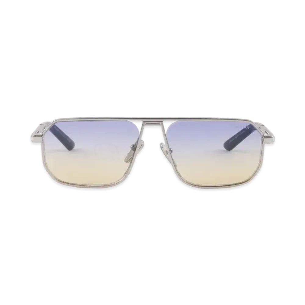 PRADA Sunglasses with The Iconic Metal Plaque "Purple Shaded Sun"