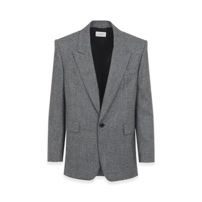 Saint Laurent Flannel Jacket "Grey"