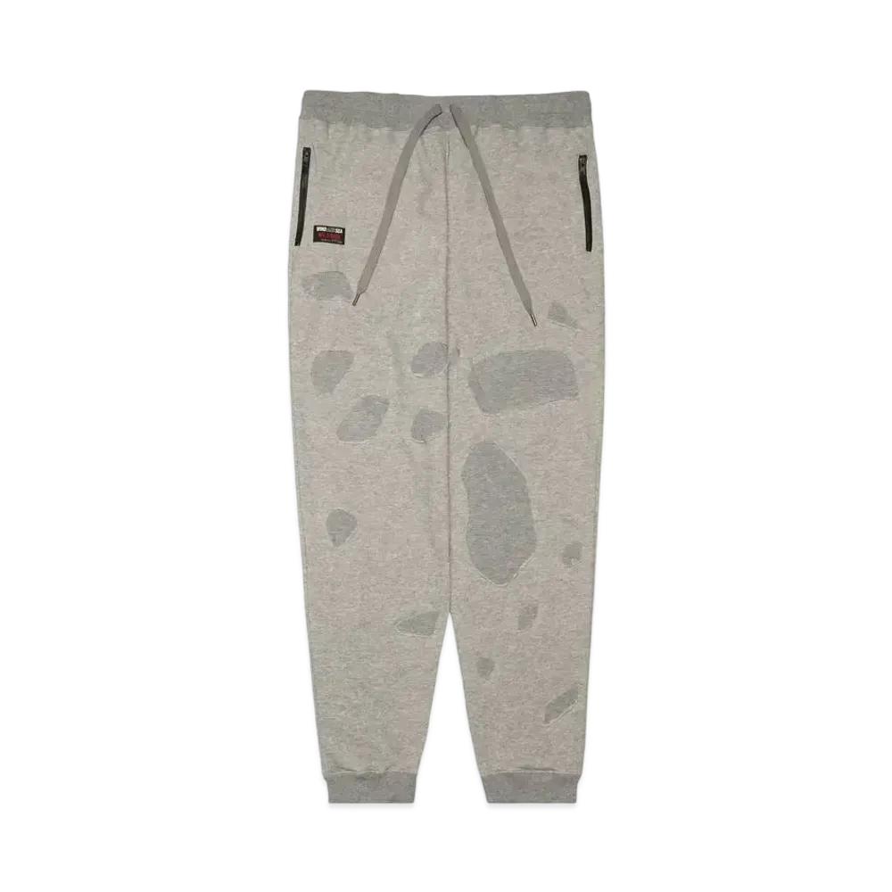 WIND AND SEA x WILDSIDE YOHJI YAMAMOTO Damage Cutting Sweat Pants "Gray"