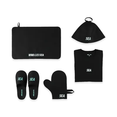 WIND AND SEA Sauna Set "Black"