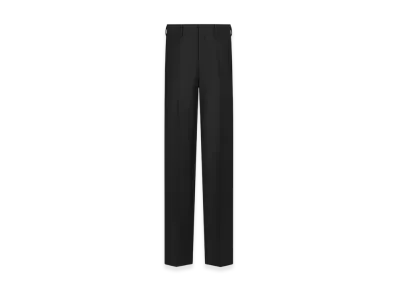 Dior CD Wool Mohair Silk Twill Diamond Embroidered Pants "Black"