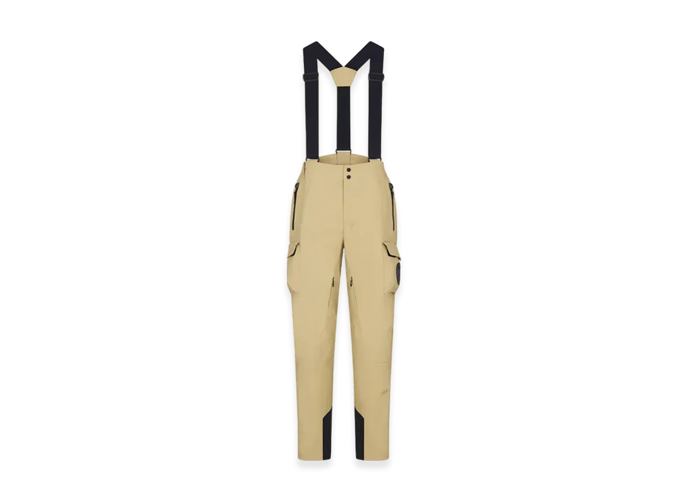 Dior Descente and Peter Doig Ski Pants with Suspenders Technical Taffeta "Beige"