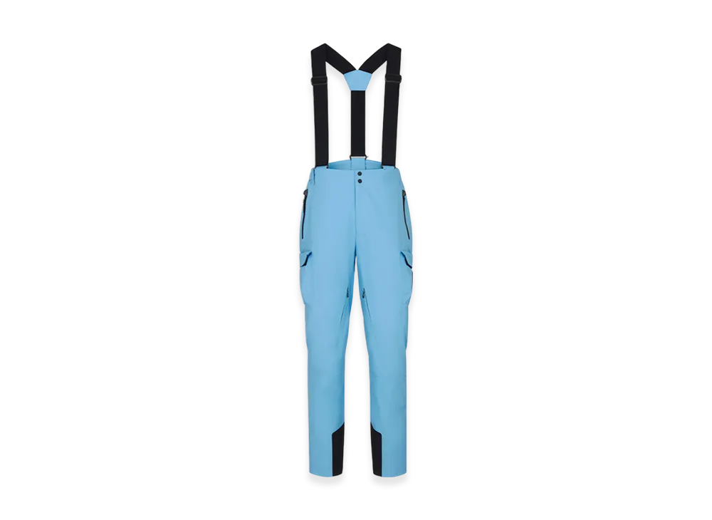 Dior Descente and Peter Doig Ski Pants with Suspenders Technical Taffeta "Blue"