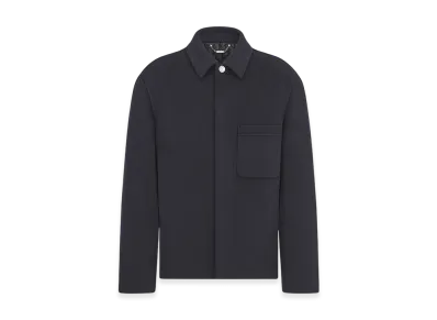Dior Icons Double Sided Cashmere Wool Workwear Jacket "Navy Blue"