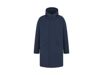 Dior Men's Dior and Hylton Nel Hooded Parka Cotton Blend "Navy Blue"